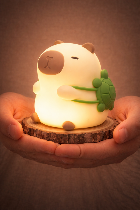 Yumuşak Çantalı Kapibara Gece/Masa Lambası