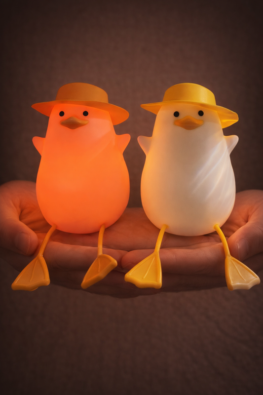 Yumuşak Şapkalı Ördek Gece/Masa Lambası