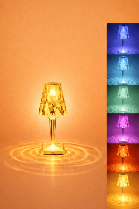 Kristal Dalgalı Masa Lambası